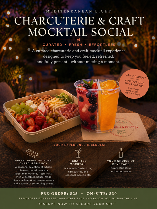 Charcuterie & Craft Mocktail Social🍊🌿